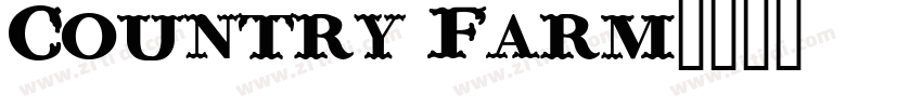 Country Farm字体转换